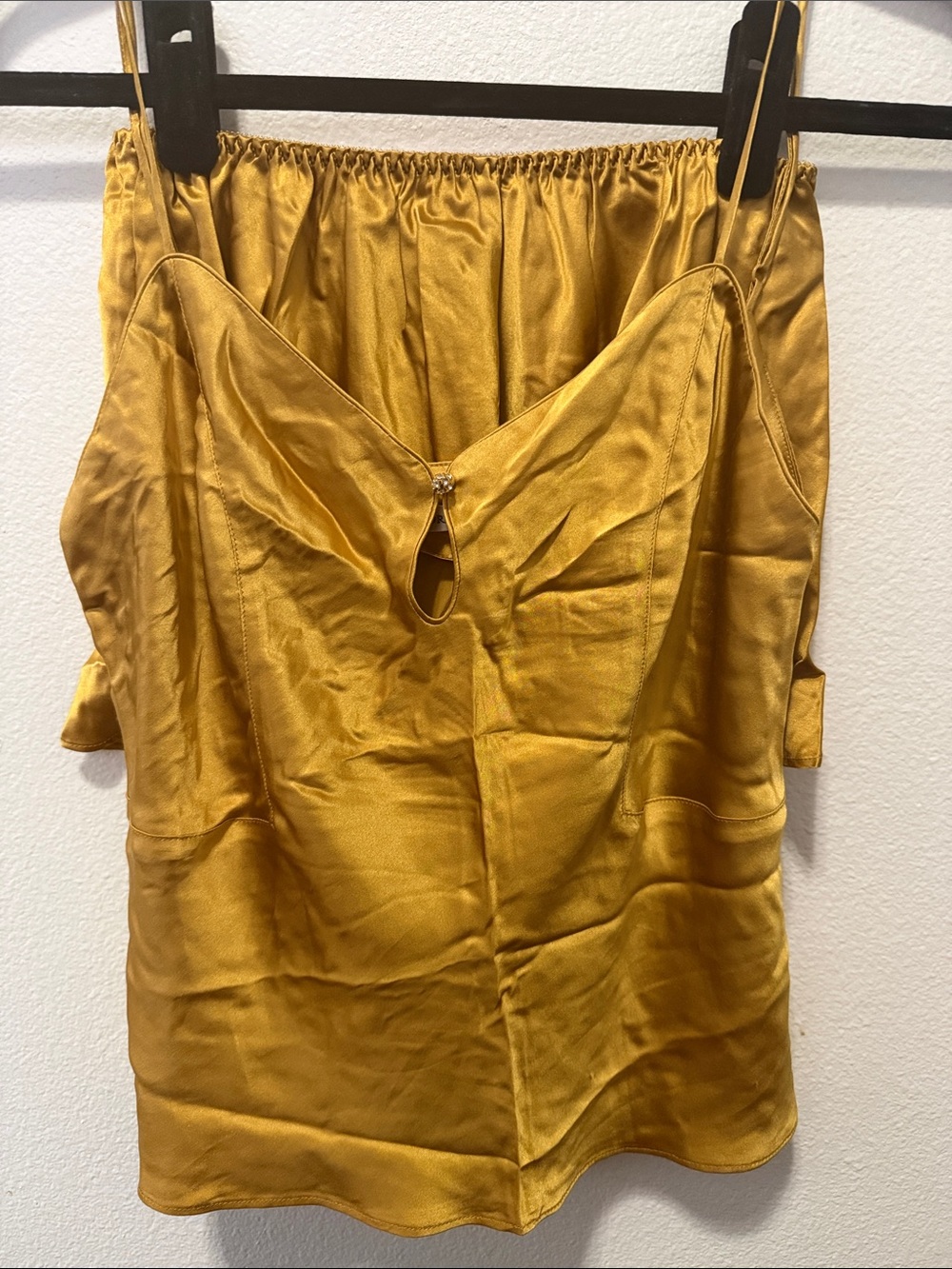Victoria's Secret Gold 100% silk Keyhole Cami - vintage, like new